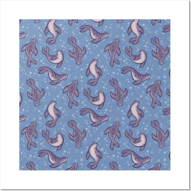 Swimming Seals 2 Wall Art by DoomedDreamer